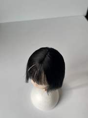 Black Straight Bob BJD Wig - Handmade Doll Hair - ToastDoll