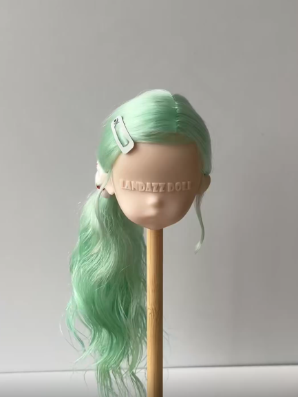 Mint Green Side Pony BJD Wig ToastDoll