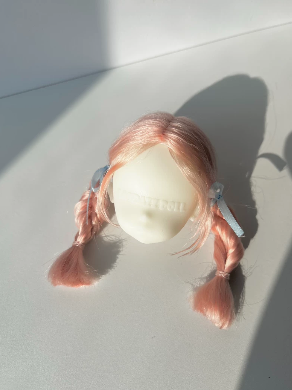 Pink Braided Pigtails BJD Wig | ToastDoll