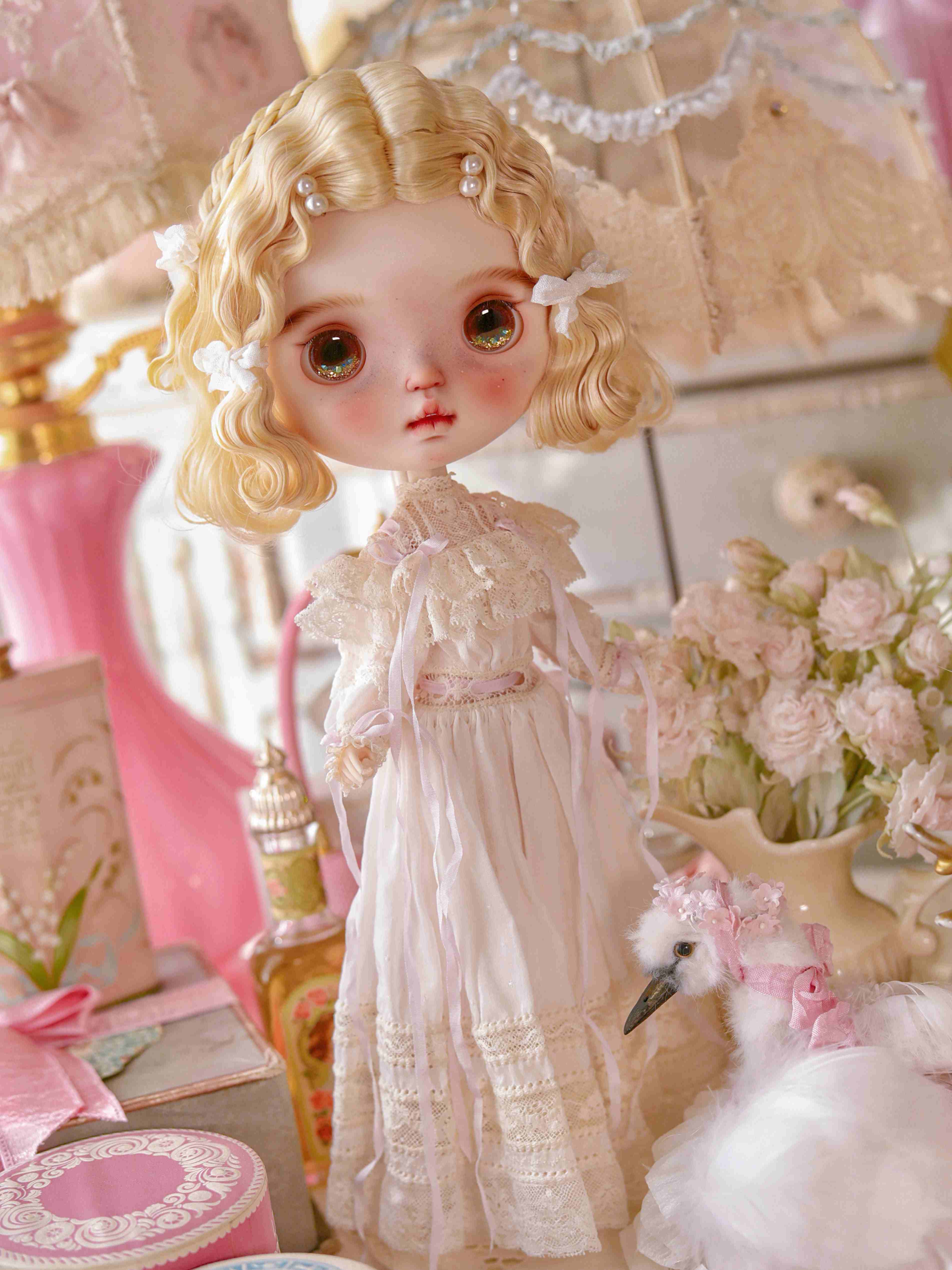 Destiny Twins Custom Blythe OOAK Standing Pose | ToastDoll