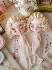 Destiny Twins Custom Blythe OOAK Closed Eyes & Lying Down | ToastDoll