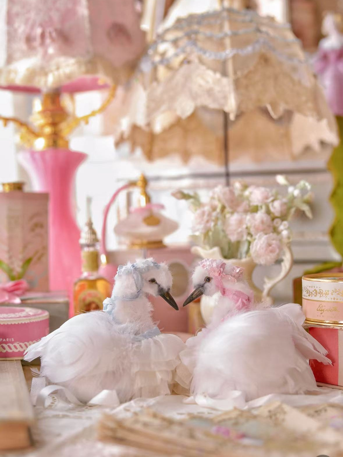 Destiny Twins Custom Blythe OOAK Swan Hat| ToastDoll