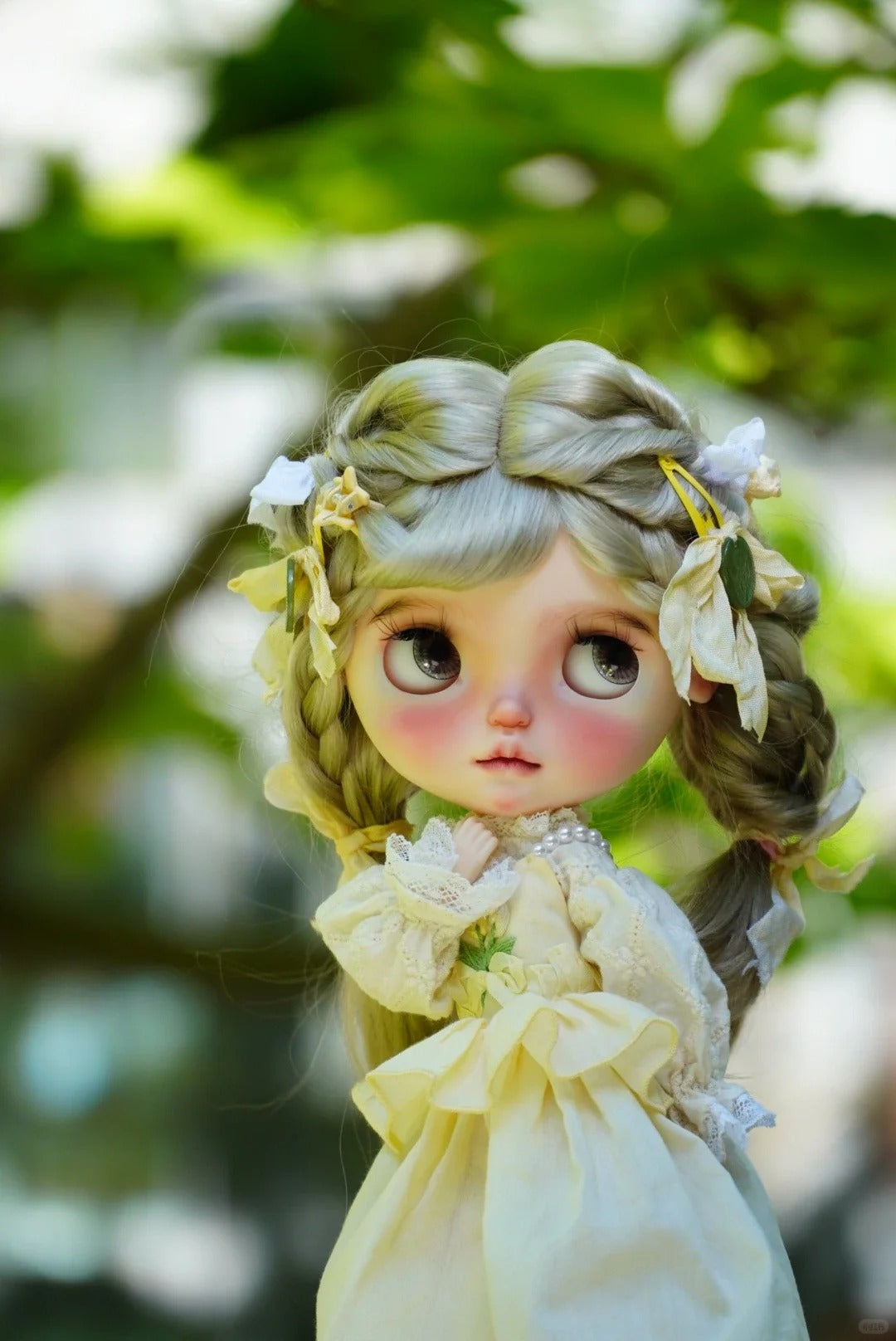 Yellow Tulip Blythe Outfit - Handmade Doll Clothes - ToastDoll