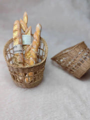 Handmade Miniature Props for BJD/Blythe/Obitsu, Rattan Style Teapot