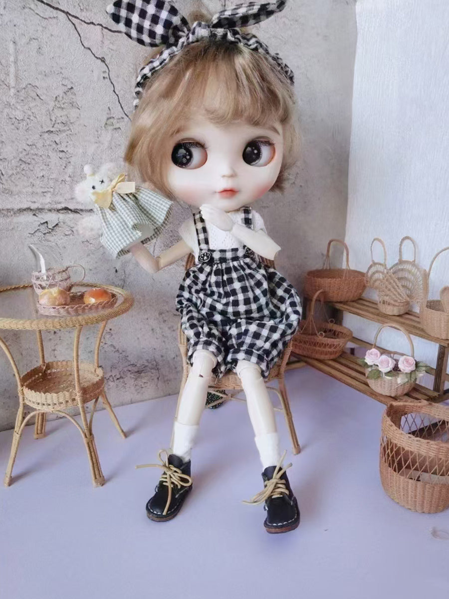 Handmade Miniature Props for BJD/Blythe/Obitsu, Rattan Style Chair