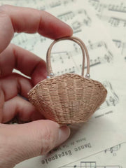 Rattan Basket - Handmade Doll Accessory - ToastDoll