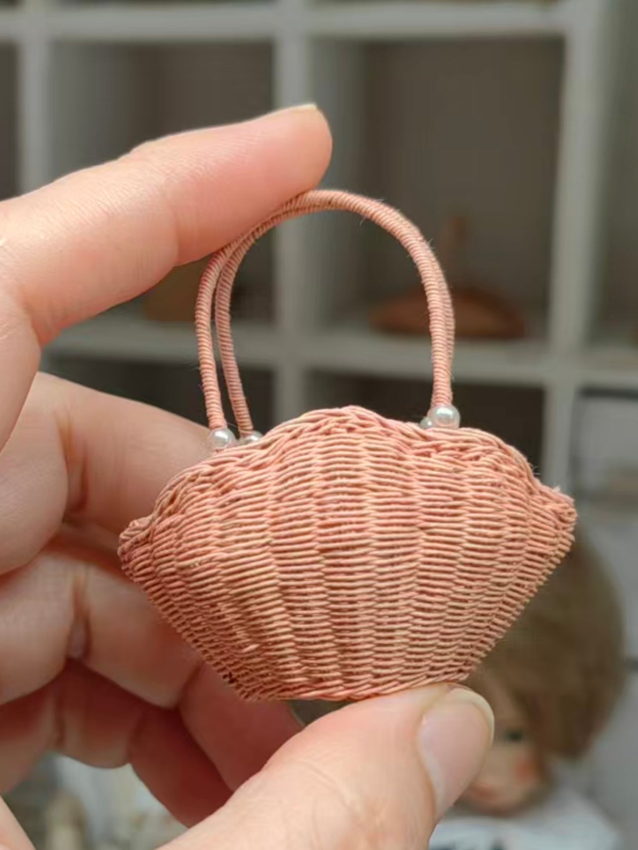 Rattan Basket - Handmade Doll Accessory - ToastDoll