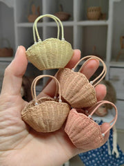 Rattan Basket - Handmade Doll Accessory - ToastDoll