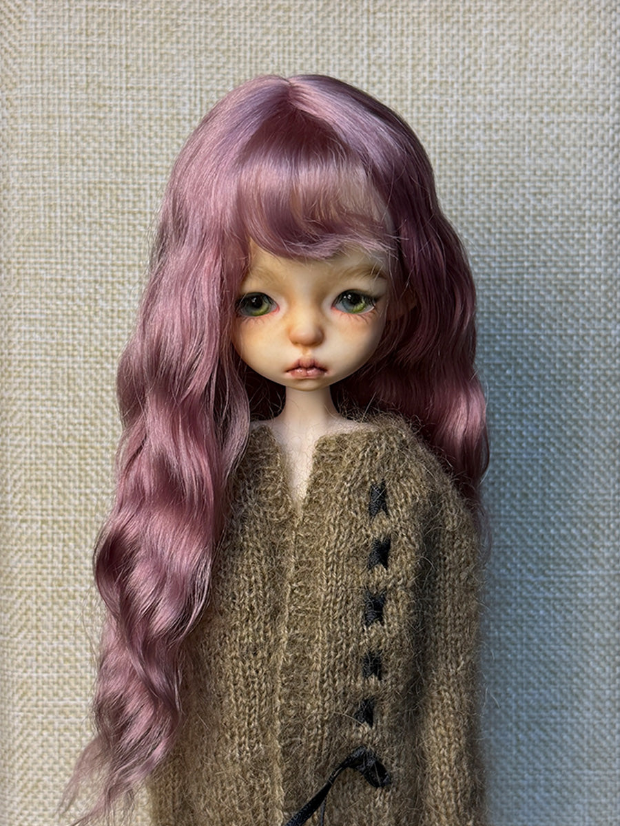 Multicolor Wavy 1/6 BJD Mohair Wig - Handmade Doll Hair - ToastDoll