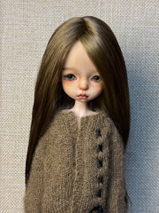 Long Straight 1/6 BJD Mohair Wig - Handmade Doll Hair - ToastDoll