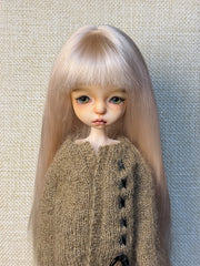 Long Straight 1/6 BJD Mohair Wig - Handmade Doll Hair - ToastDoll