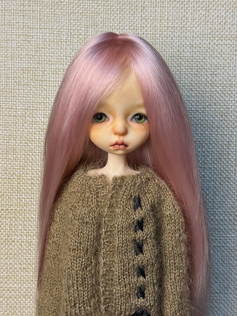 Long Straight 1/6 BJD Mohair Wig - Handmade Doll Hair - ToastDoll
