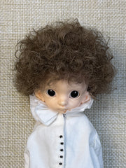 Afro Curly 1/6 BJD Brown Mohair Wig | ToastDoll