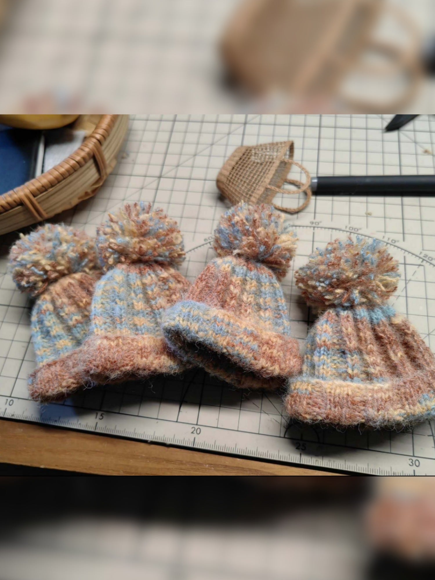 Vintage Wool Cap 1/6 BJD Hat | ToastDoll