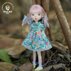Handmade Outfit for Blythe/ Ob24/ Ob22/ Pullip, Floral Dress