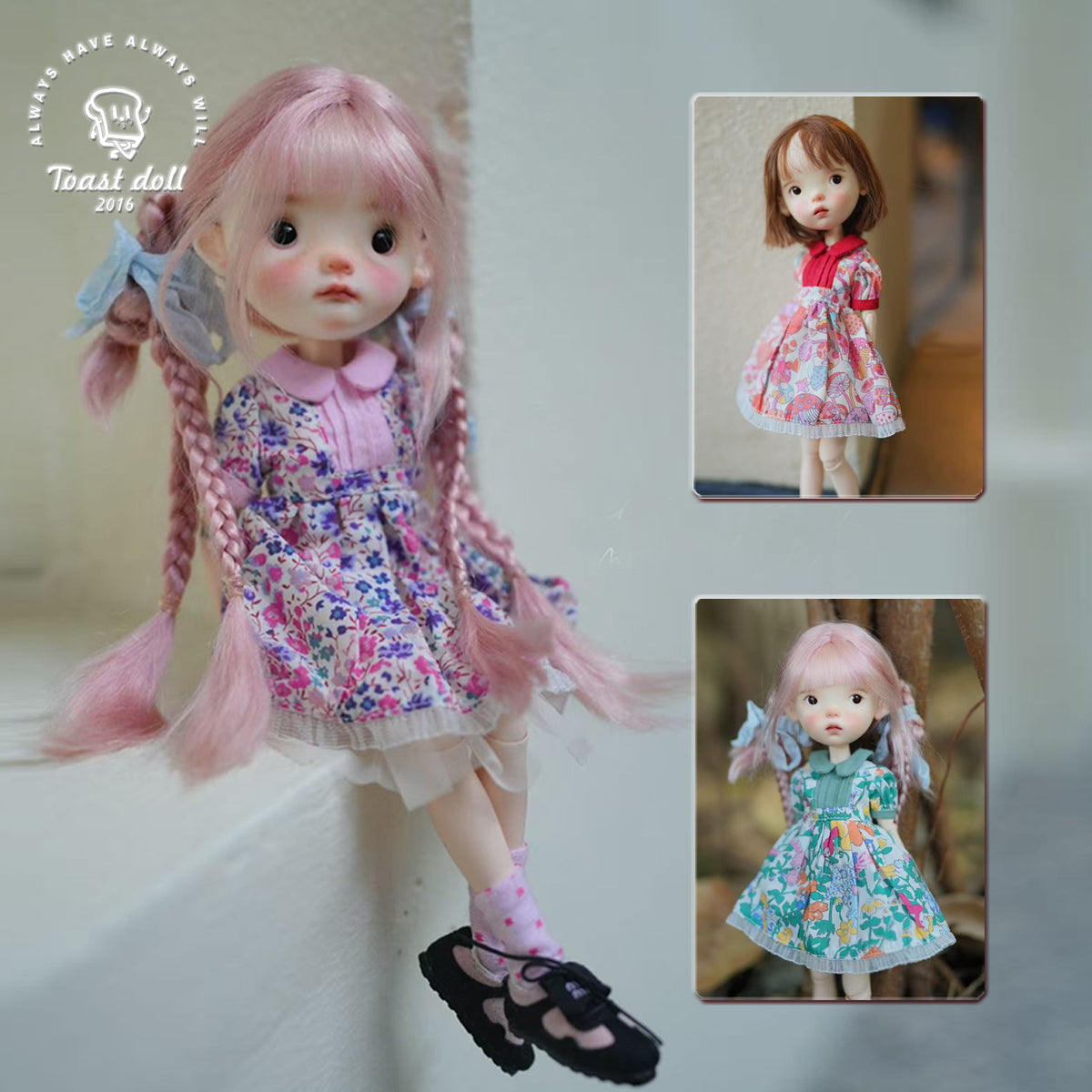 Handmade Outfit for Blythe/ Ob24/ Ob22/ Pullip, Floral Dress