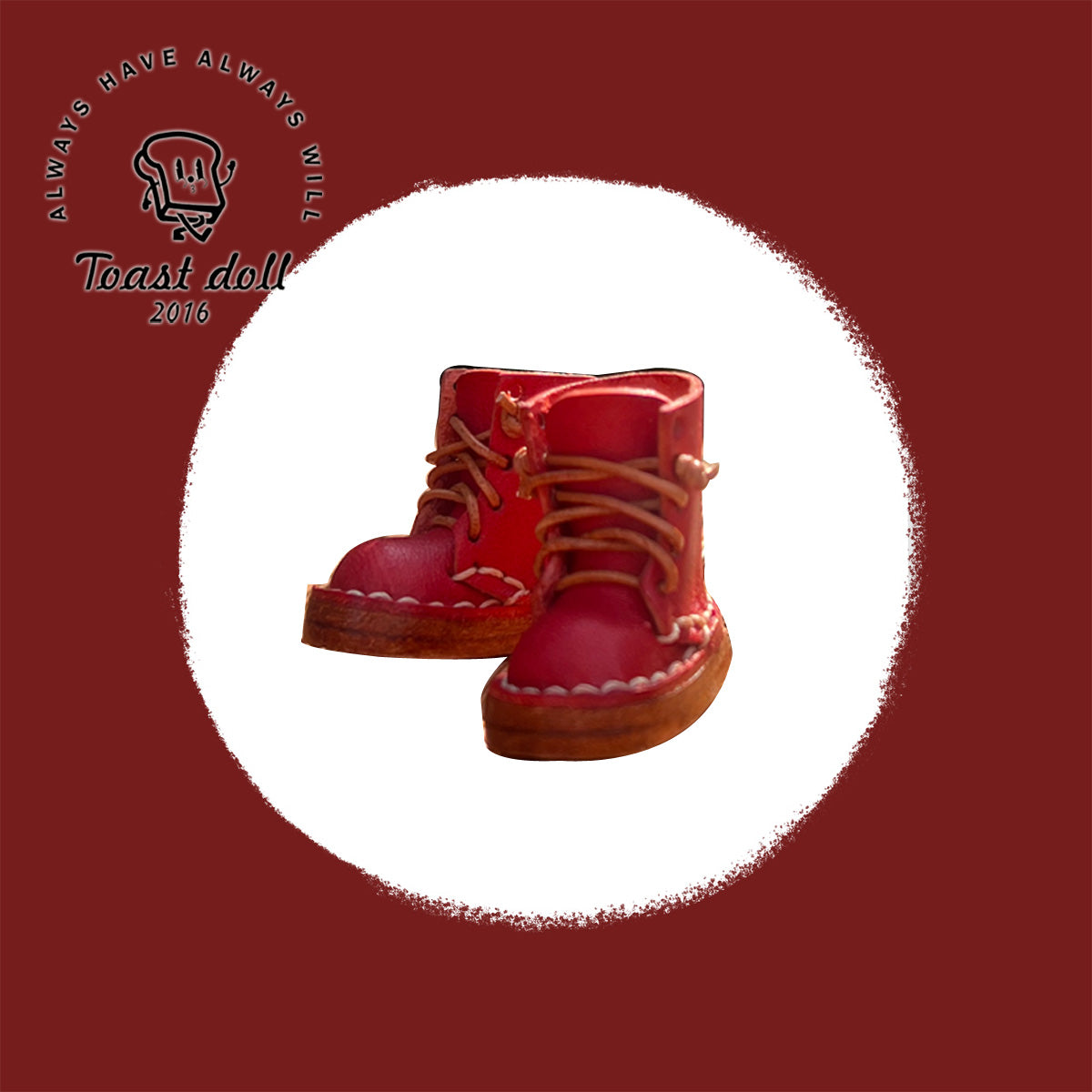 Handmade Shoes for Blythe,  Solid Color High Top Leather Shoes